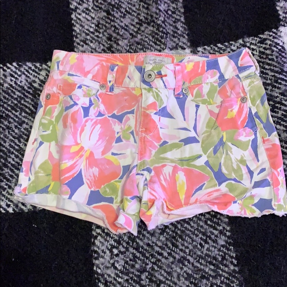 Fun floral patterned shorts